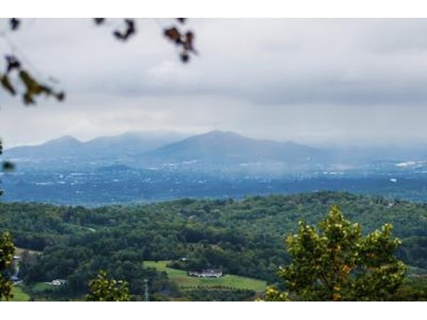 A mountain landscape in Virginia.
