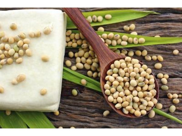 Soybeans and tofu.