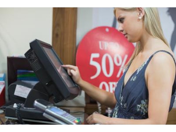 A checkout operator is usually on her feet for most of the workday.