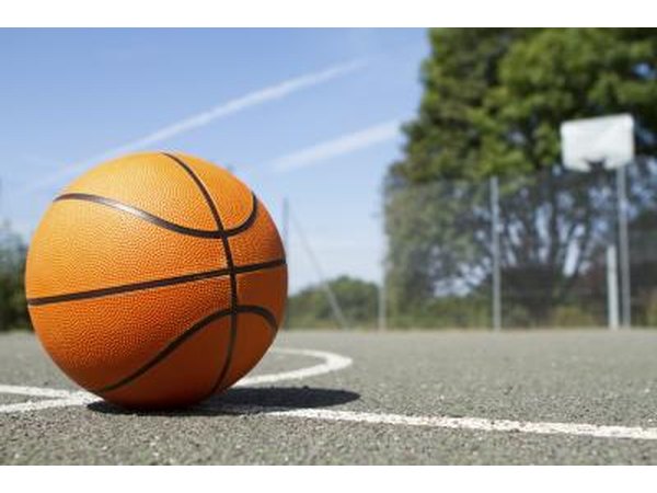 Outdoor basketball court