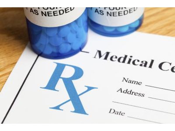 Prescription pad and pills