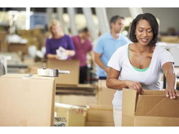 A shipping and receiving clerk spends much of her workday on her feet.
