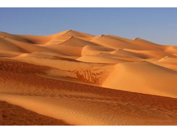 Dry areas often experience extremes in temperature.