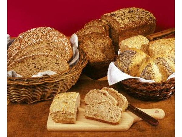 Variety of breads