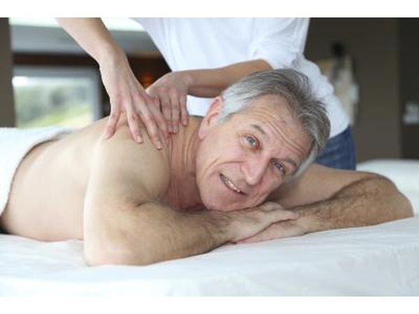 Man receiving a massage
