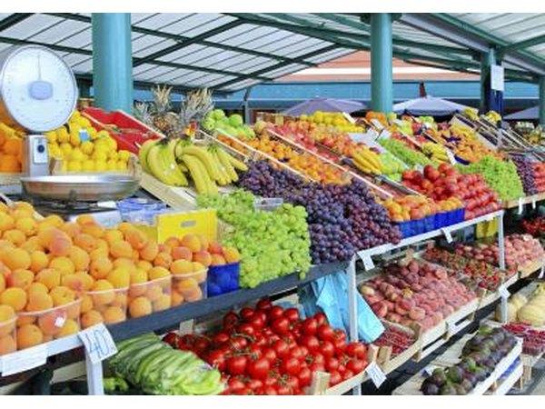 Fresh fruit at farmer's market