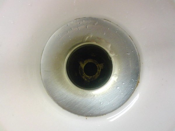 Dry sink drain.