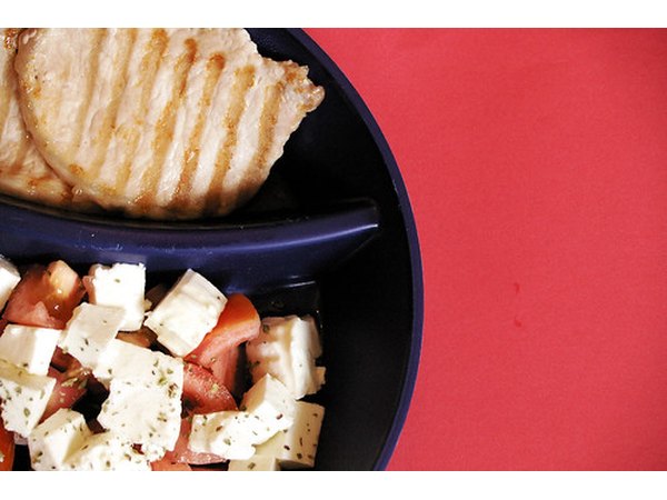 Chicken and side dish make a healthy meal.