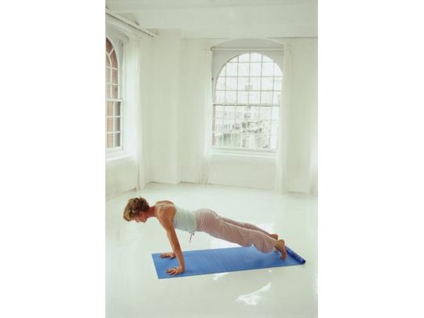 Hands under shoulders, press back through your heels.