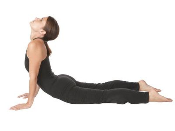 Press down through the legs and lift the torso.