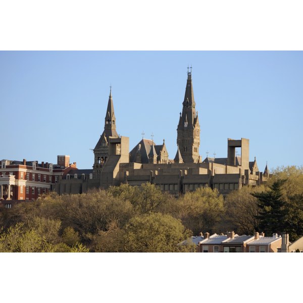 Medioimages/Photodisc/Photodisc/Getty Images Panoramic view of Georgetown University Washington DC, USA