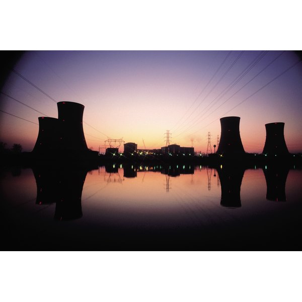 Comstock/Comstock/Getty Images Cooling towers of nuclear power plant