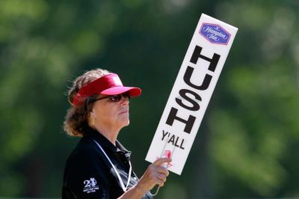 Kevin C. Cox/Getty Images Sport/Getty Images Any sign at a golf tournament may provide a sponsorship opportunity.