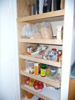  small kitchen gets a much-needed pantry, made out of an unused closet