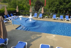 What can you use to clean a Cool Deck around a pool?