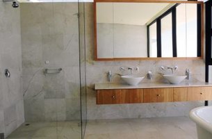 Bathroom Mirrors Wood Frame how to install a wooden frame around a bathroom mirror | ehow Bathroom Mirrors Wood Frame how to install a wooden frame around a bathroom mirror | ehow