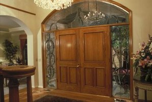 Double doors with surrounding glass can improve most entries.