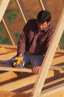 Angled roof trusses are essential for supporting even shed roofs.