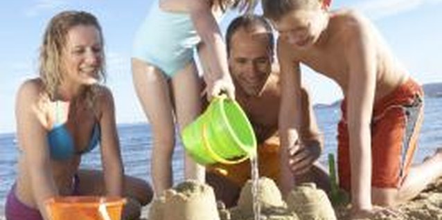 Rayes/Digital Vision/Getty Images Your child can explore with sand.