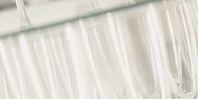 Comstock/Stockbyte/Getty Images Stemware stays spot free by occasional cleaning with a linen dish towel.