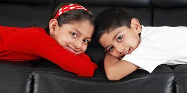 Visage/Stockbyte/Getty Images Leather is kid-friendly and spill-ready.