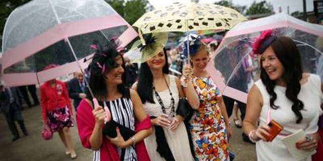 Peter Macdiarmid/Getty Images News/Getty Images Don't let the clouds stop you from donning your most high fashion look.