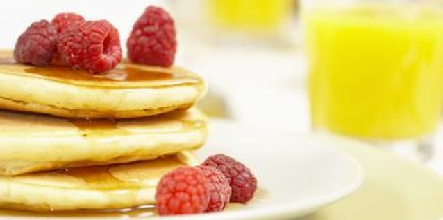 Jupiterimages/Photos.com/Getty Images Turn traditional pancakes into creative shapes.