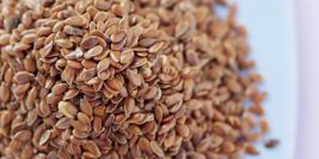 Jupiterimages/Brand X Pictures/Getty Images Flaxseeds are a good source of fiber and protein.