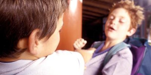 Pixland/Pixland/Getty Images Children who periodically fight with peers might be demonstrating anti-social tendencies.