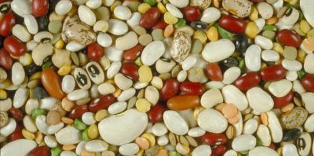 Jupiterimages/Photos.com/Getty Images Cranberry, red kidney, pinto, navy and lima beans are all examples of shell beans.