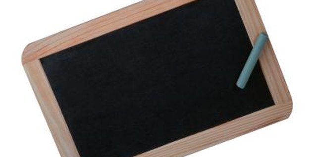Brand X Pictures/Brand X Pictures/Getty Images A small chalkboard can keep your kiddo engaged for hours.
