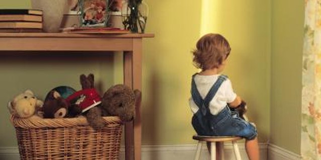 Comstock/Comstock/Getty Images Learning activities might keep your little one busy and out of time-out.