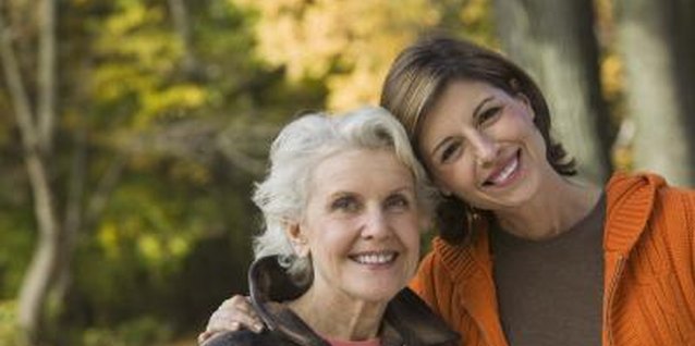 Jupiterimages/Comstock/Getty Images Encourage your grieving parent to exercise and take care of her health.