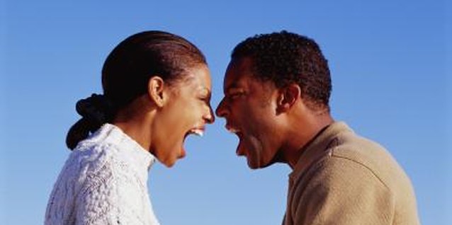 Thinkstock Images/Comstock/Getty Images Cursing at your partner is an immediate release of energy, but has long-lasting effects on a relationship.