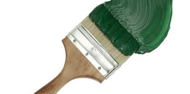 Brand X Pictures/Brand X Pictures/Getty Images Applying textured paint with a large brush is an easy way to make swirls.