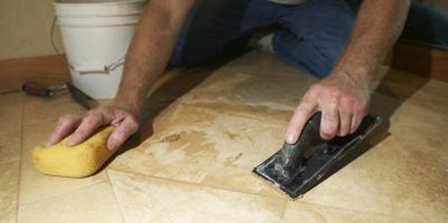 Thinkstock/Comstock/Getty Images Grout is the colored element that ties tile installations together.