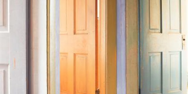 Photodisc/Photodisc/Getty Images Door hinges require flat mortises to work properly.