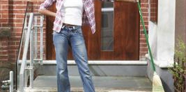 Chris Clinton/Lifesize/Getty Images Liven up boring front entry steps.