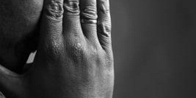 Jupiterimages/Comstock/Getty Images Treat yourself and family members gently at the funeral.