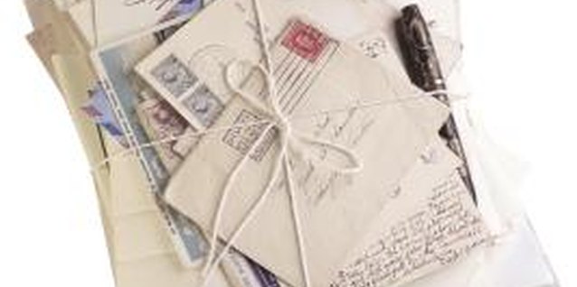 Ablestock.com/AbleStock.com/Getty Images Old letters might provide clues.