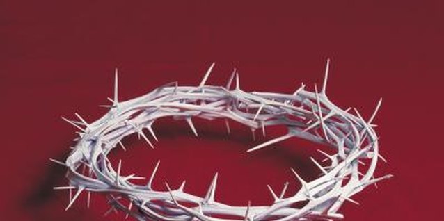 Media Bank/Photos.com/Getty Images Teaching toddlers and preschoolers about the Crown of Thorns and the crucifiction gives the season more meaning.