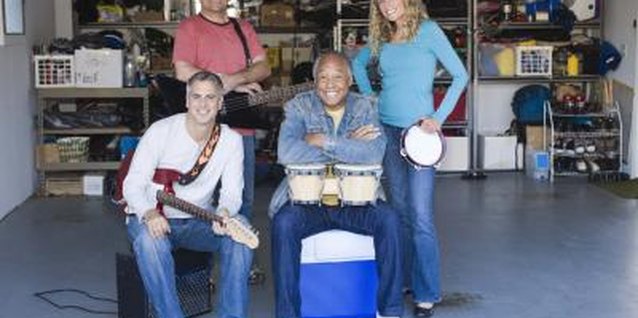 Jupiterimages/Creatas/Getty Images Make the garage a comfortable temperature for band practice.