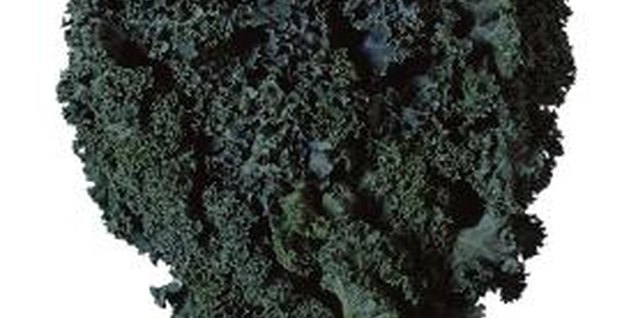 Brand X Pictures/Brand X Pictures/Getty Images Kale and other dark green, leafy vegetables provide you with iron.