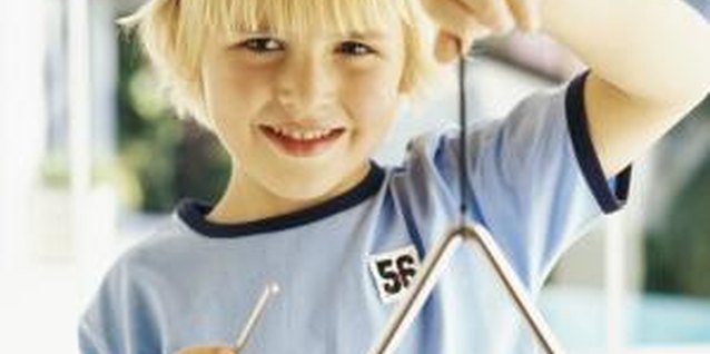 George Doyle/Stockbyte/Getty Images Kids can find triangles in many everyday objects.