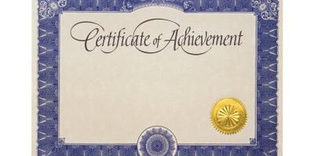 Comstock/Comstock/Getty Images An award certificate is positive reinforcement for a job well done.