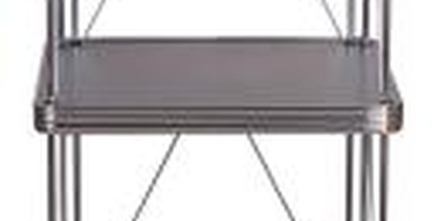 Hemera Technologies/PhotoObjects.net/Getty Images Give your metal shelves a fresh, clean look with a coat of spray paint.