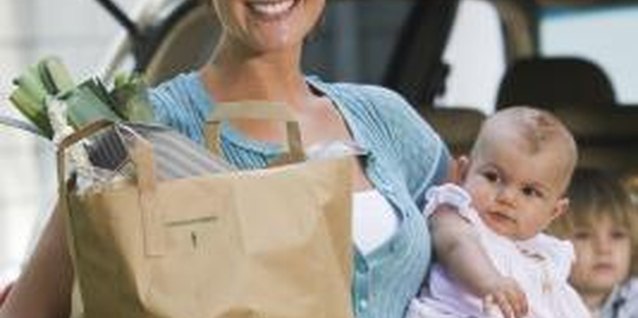 Comstock Images/Comstock/Getty Images Taking two kids to the store is a challenge.