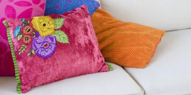 Jupiterimages/Polka Dot/Getty Images Start with a basic cushion and add embelisments.