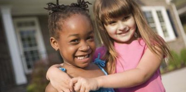 Jupiterimages/Comstock/Getty Images With a solid understanding of the golden rule, kids will have skills to get along nicely.
