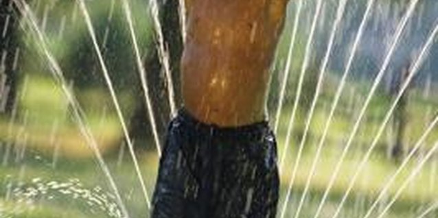 Jupiterimages/liquidlibrary/Getty Images Water play should get everyone laughing.